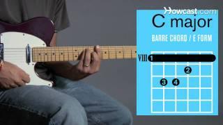 How to Play Barre Chords in C Major  Guitar Lessons
