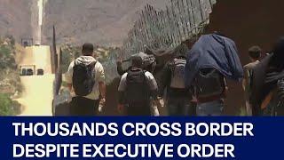 Border crisis Thousands illegally cross border despite Biden executive order  FOX 7 Austin