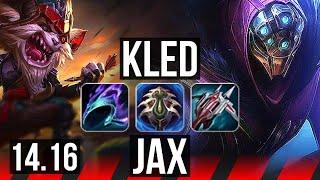 KLED vs JAX TOP  68% winrate Legendary  EUW Master  14.16