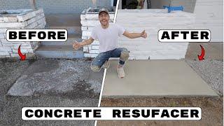 How To Fix  Resurface Damaged Concrete Sidewalk  DIY