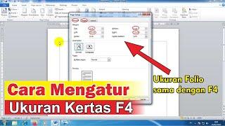 Cara Mengatur Ukuran Kertas F4 atau Folio di Word