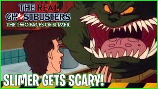 Slimer gets SCARY  The Real Ghostbusters The Two Faces of Slimer Episode Review
