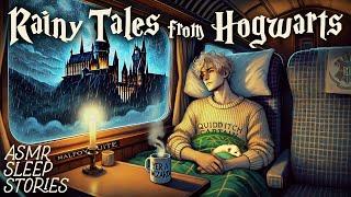 Magical Tales from Hogwarts  Cozy Rainy Ambience & Sounds  Harry Potter  Fantasy Bedtime Stories