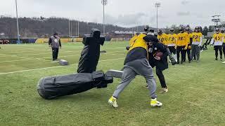 Steelers Defenders Attack Lamar Jackson at Practice 12822