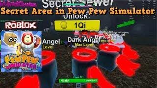 SECRET AREA IN ROBLOX GAME PEW PEW SIMULATOR IN BIG UPDATE