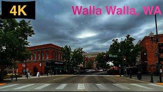 Downtown Walla Walla WA Driving Tour in Fall 2023.