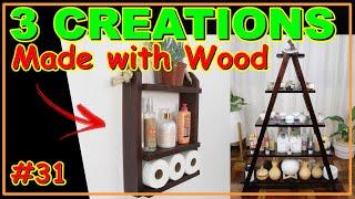 3 AMAZING WOODEN CREATIONS VIDEO #31 #joinery #woodworking