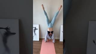 I have so much fun being upside down #stretching #yogagirl