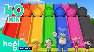 ¡Aprende los colores con tobogán y los amigos de Hogi  Colores  +Colección  Hogi en español