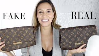 How to spot FAKE louis vuitton handbags - LV Favorite MM Dupe vs Real