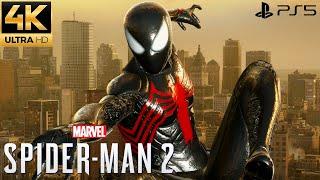 Marvels Spider-Man 2 PS5 - Black Suit Free Roam Gameplay 4K 60FPS