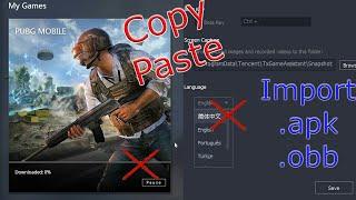 How to import .apk and .obb file in Gameloop