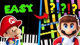 Super Mario Theme EASY to IMPOSSIBLE