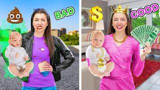 GOOD MOM VS BAD MOM  Best Parenting Hacks By 123GO SCHOOL