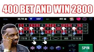 400 BET AND WIN 2800  Best Roulette Strategy  Roulette Tips  Roulette Strategy to Win