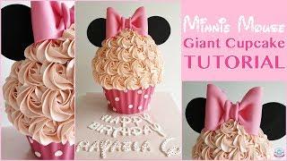 MINNIE MOUSE GIANT CUPCAKE TUTORIAL  Abbyliciousz The Cake Boutique