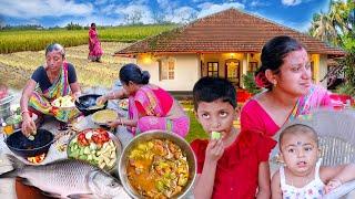 My Village Life। Indian Village Women Daily Routine In Summer। Cooking Village Style Rohu Fish Curry
