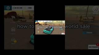 How to sell car on world sale #carparkingmultiplayer #shorts