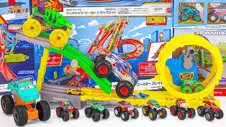 Hot Wheels Collection Unboxing Review ASMR  Hot Wheels Monster Trucks Power Smashers Track Set