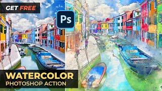 Free Download - Watercolor Photoshop Action