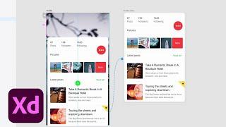 Adobe XD Sneak Peek Overlays and Fixed Elements  Adobe Creative Cloud