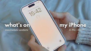 What’s on my iPhone 15 Pro  iOs 17 widgets digital minimalism how to make an aesthetic setup
