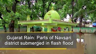 Gujarat Rain Parts of Navsari district submerged in flash flood