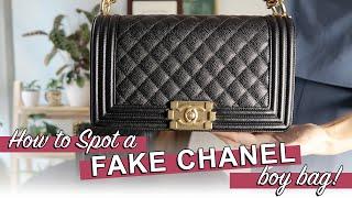 CHANEL SUPERFAKES How to spot a FAKE CHANEL BOY Bag Quick and Easy