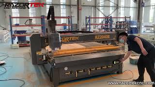 #razortekcnc #cncrouter razortek woodworking machine for  MDF WOOD  cutting cnc router 2040