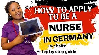 How to apply for NursingCare giver in Germany