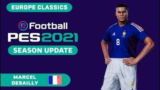 M. DESAILLY face+stats Europe Classics How to create in PES 2021