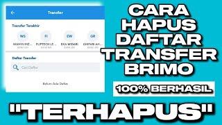 CARA HAPUS RIWAYAT TRANSFER BRIMO