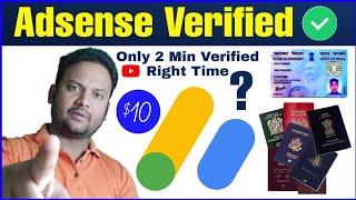 How to verify adsense account 2021 Google adsense identity verification passport 2021 identity