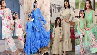 Mother and Daughter Same Dress Designs Maa beti Matching Dress Designs Mother daughter outfit ideas