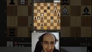 ТУДУДУДУДУ БЬЮ ШАХ 3 СЕКУНДЫ  ШУРА ГЕЛЬМАН #chess #shorts #шахматы