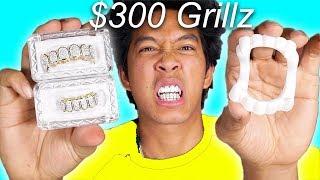 $300 Halloween Fang Grillz Vs. 1$ Grillz