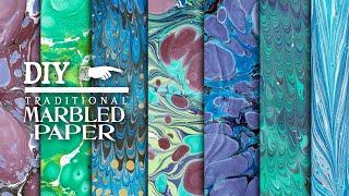 A Wizards Guide to Paper Marbling for Bookbinding Crafting and Scrapbooking