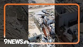 Drone video shows damage from Omaha Nebraska tornadoes