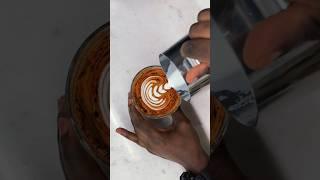 CRAZY good latte art skills  #coffee #latteart #barista #coffeelover