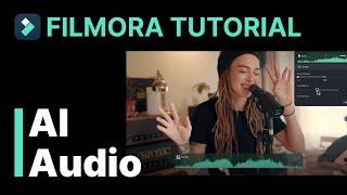 How to use AI Audio Tool in Filmora 12