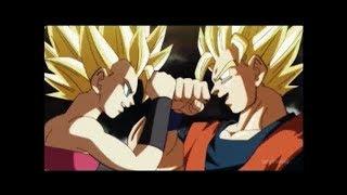 Goku vs Caulifla  DBS Episode 100 English Dub