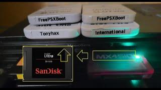 MX4SIO to SSD to MemCard Annihilator to FreePSXBoot Factory