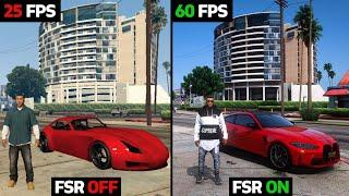 How to increase FPS in GTA 5 - FSR Free Performance Boost How to install FSR in GTA V - DLSS gta 5