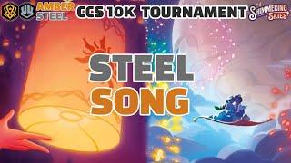 🟡AMBER STEEL SONG Takes 1st Place at $10k Lorcana Event  Best Meta Decks  Shimmering Skies Set 5