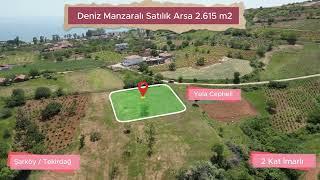 Tekirdağ Şarköy Tepeköyde Satılık Villa İmarlı Arsa 2.615 m2