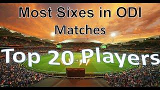 Most sixes in ODI by a player in international cricket  Top 20 players