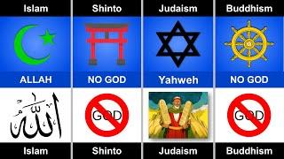Islam vs Judaism vs Shinto vs  Buddhism  Compare Religions 