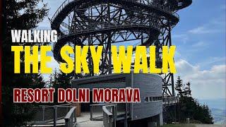 Discover Adventure Walking High on Dolní Moravas Sky Walk 4K video