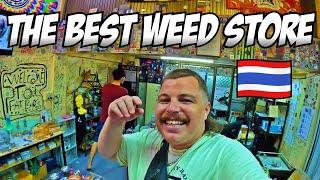 Exploring Bangkok Delicious Food Market Shopping and Top Weed Dispensary  Thailand Solo Travel