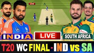 Live IND Vs SA FINAL ICC World Cup 2024  Live Match Centre  India Vs South Africa  1st Inning